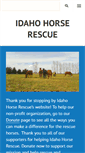 Mobile Screenshot of idahohorserescue.org