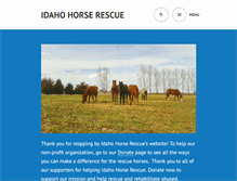 Tablet Screenshot of idahohorserescue.org